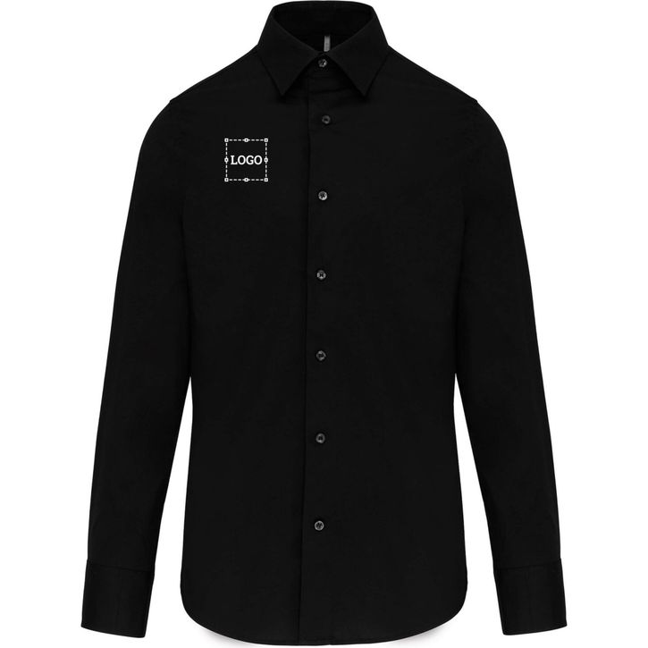 Image produit Chemise ajustée manches longues sans repassage