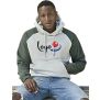 Unlabeled Two-tone Hooded Sweatshirt
