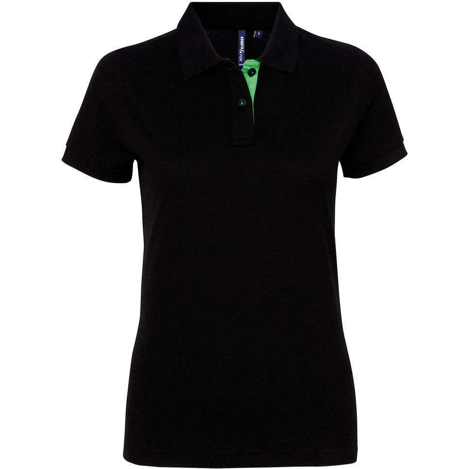 Polo contrasté femme