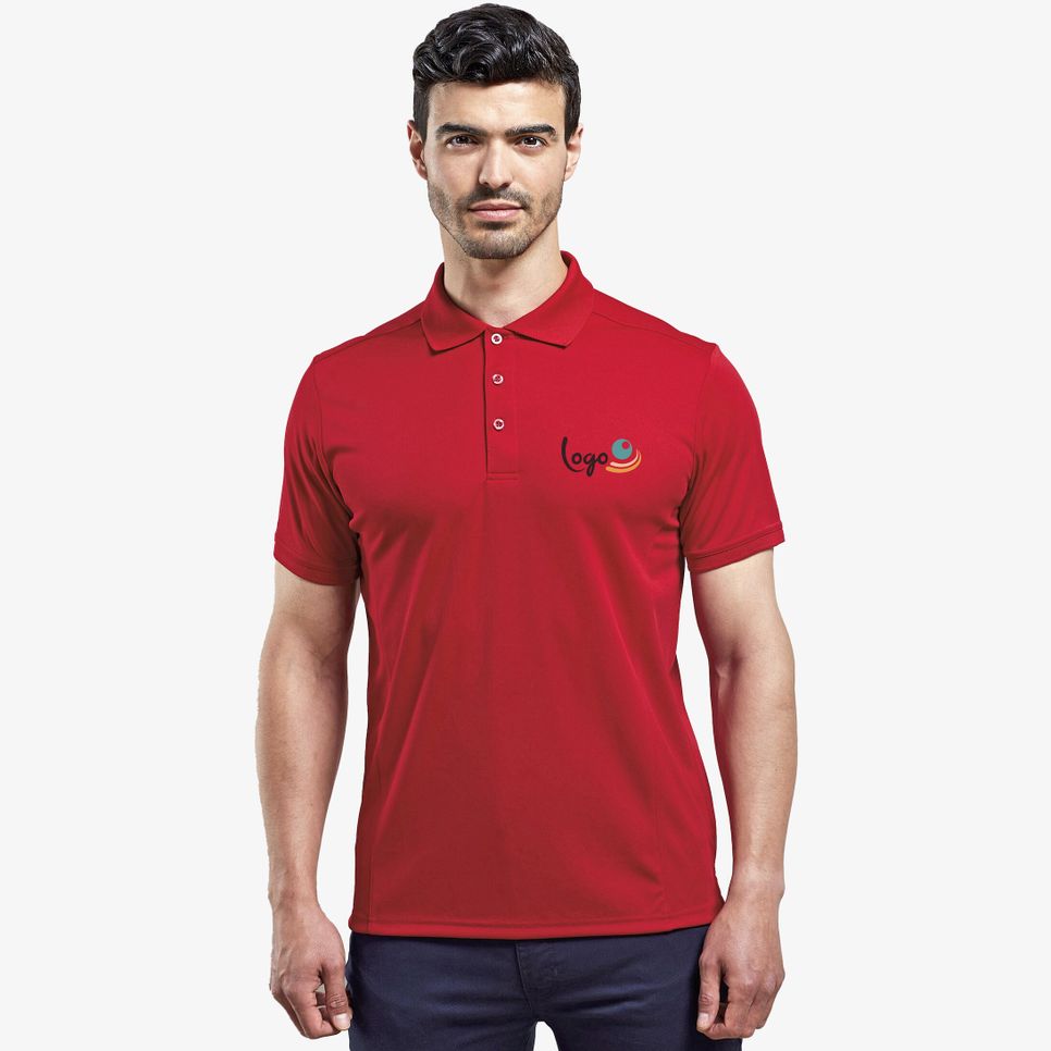 Polo piqué Coolchecker pour homme