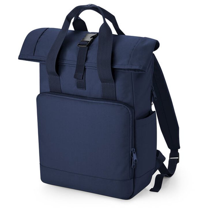Image produit Sac à dos pour ordinateur avec rabat enroulable et double anses recyclé