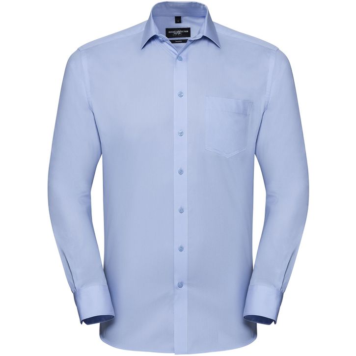 Image produit Men’s long sleeve tailored herringbone shirt