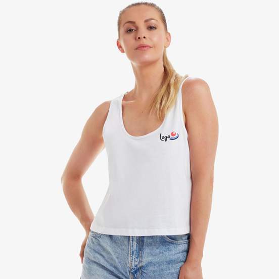 Women's organic crop vest