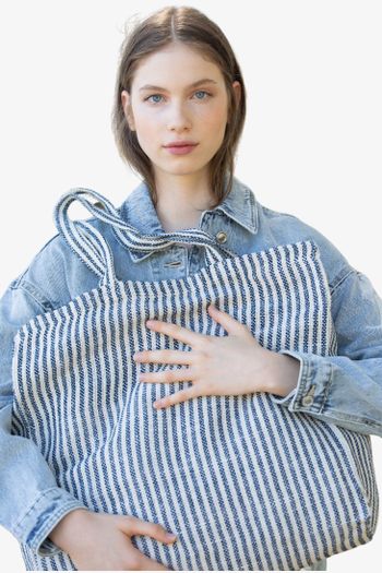 Image produit Sac shopping à rayures en juco