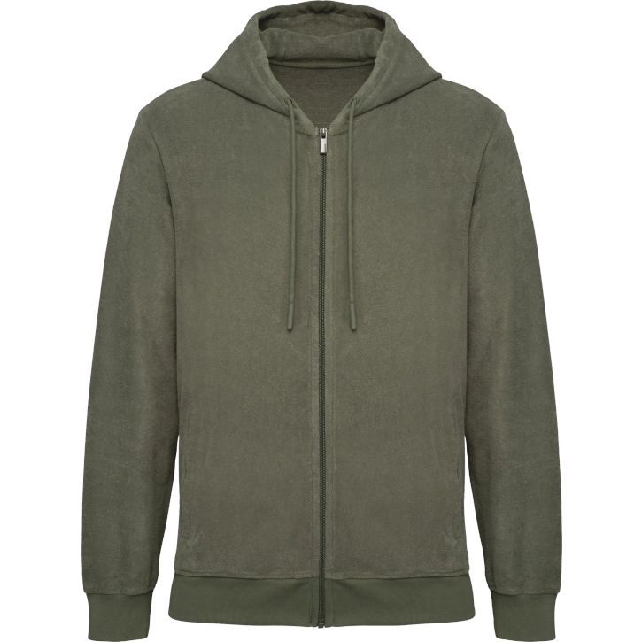 Image produit Sweat-shirt en éponge zippé à capuche homme