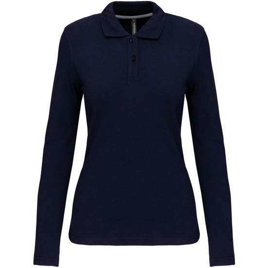 Polo manches longues femme