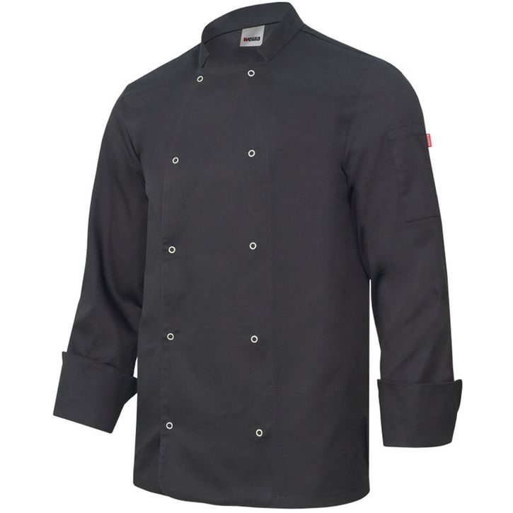 Image produit Veste de cuisinier manches longues avec boutons pression