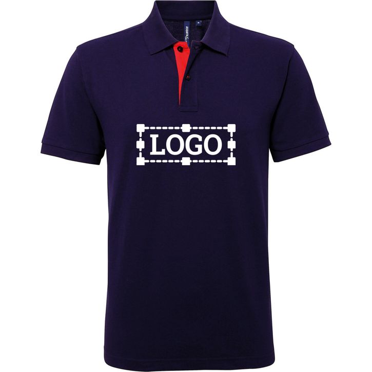 Image produit Polo contrasté coupe classique homme