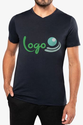 Image produit T-shirt Supima® col V manches courtes homme