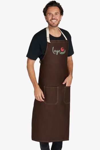 Image produit Santorini - Contrasted Bib Apron with Pocket