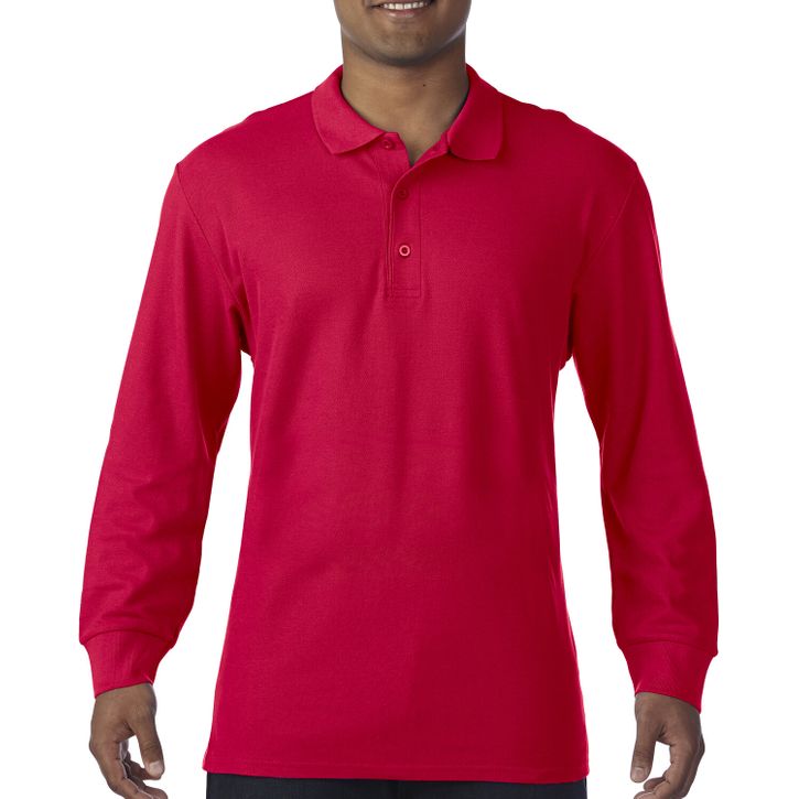 Image produit Premium Cotton Adult Double Piqué Polo LS