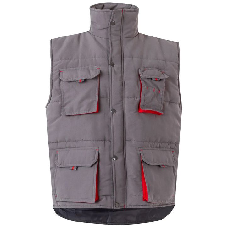 Image produit Gilet matelassé bicolore multipoches