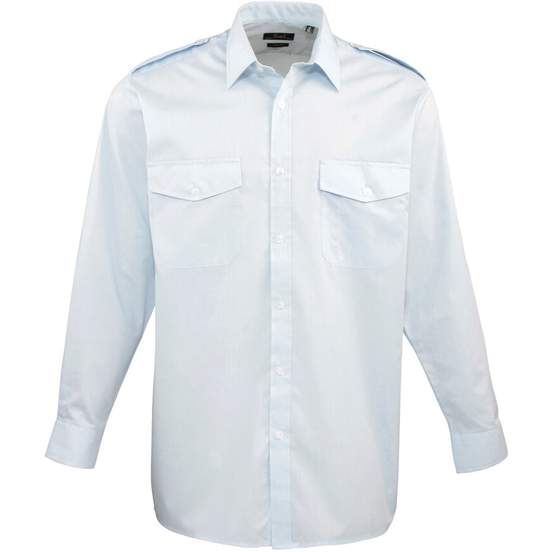 Chemise pilote manches longues