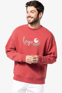 Image produit Sweat-shirt écoresponsable oversize à col rond unisexe