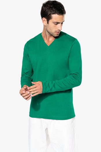 Image produit T-shirt col V manches longues