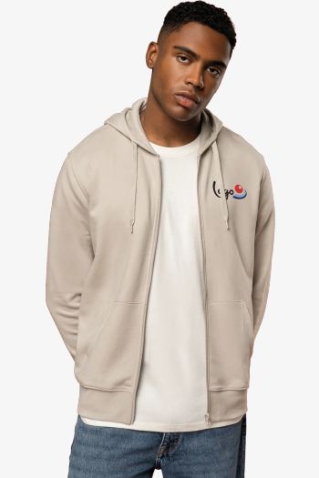 Image produit Sweat-shirt écoresponsable zippé à capuche homme