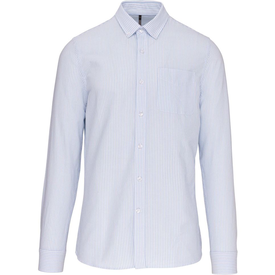 Chemise oxford lavée manches longues homme