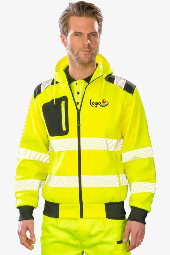 Image produit Recycled zipped safety hoody