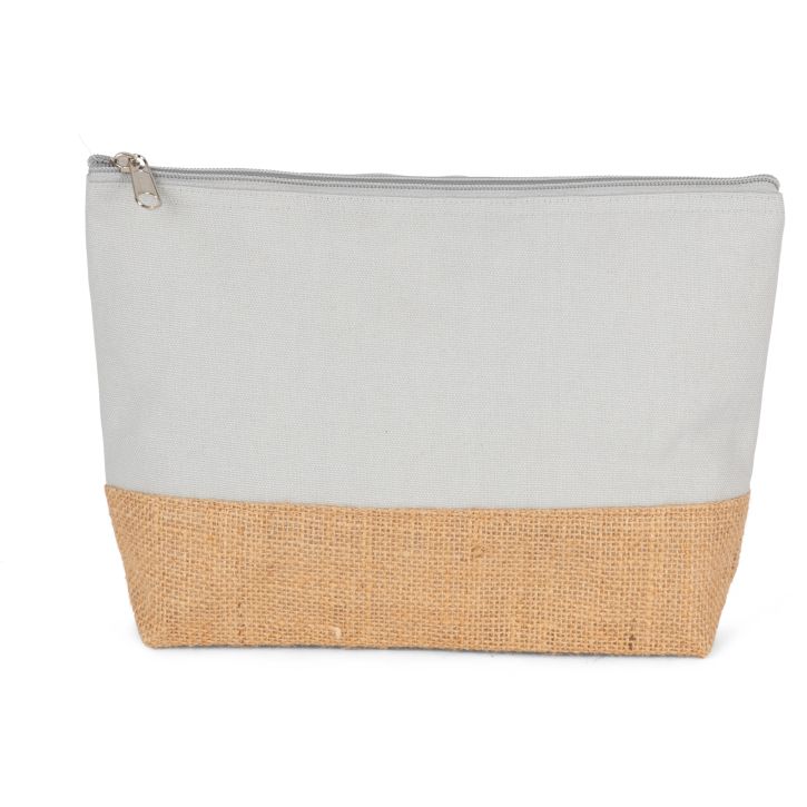 Image produit Pochette en toiles de coton et jute