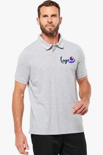 Image produit Polo col boutons pression manches courtes homme
