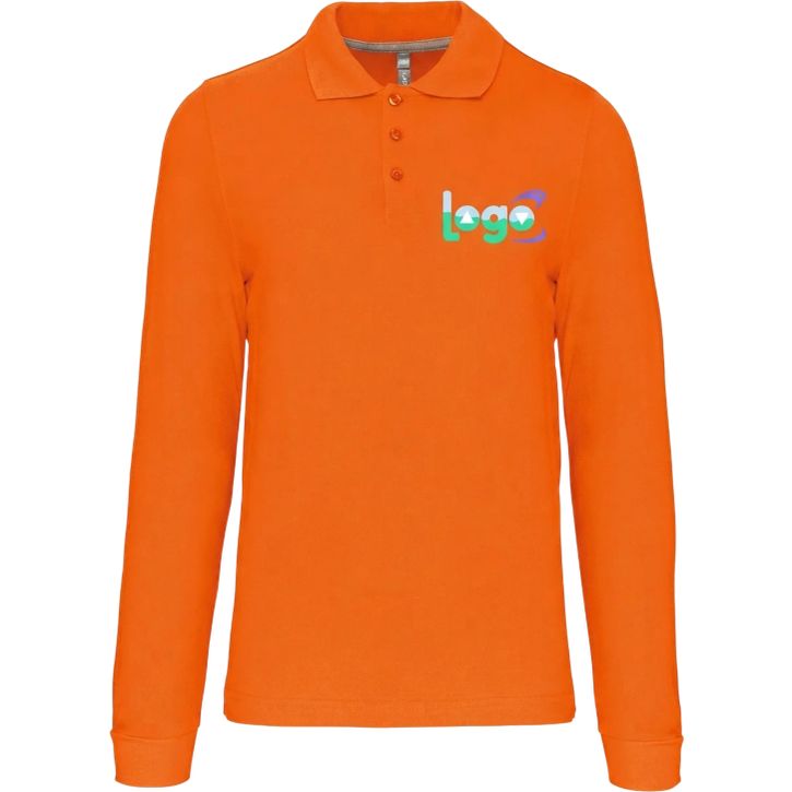 Polo manches longues homme