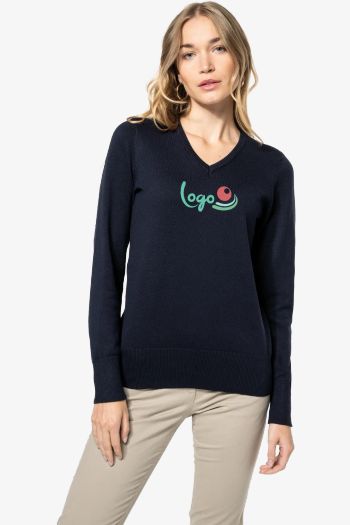 Image produit Pull col V femme