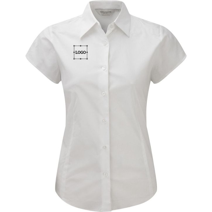 Image produit Ladies’ short sleeve fitted stretch shirt