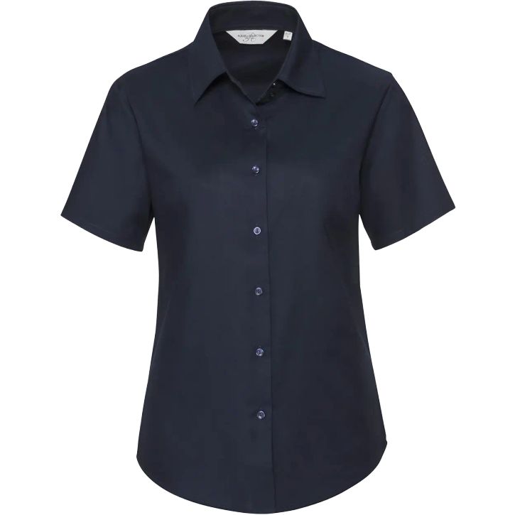 Image produit Chemise Oxford cintrée manches courtes femme
