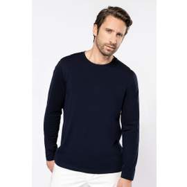 T-shirt Supima® col rond manches longues homme