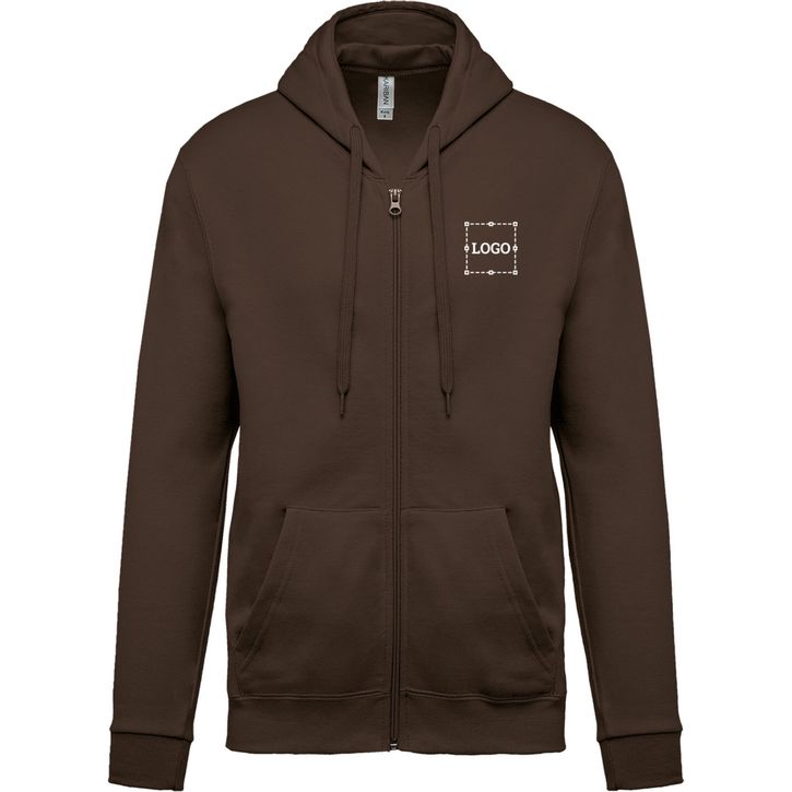 Sweat-shirt zippé capuche 
