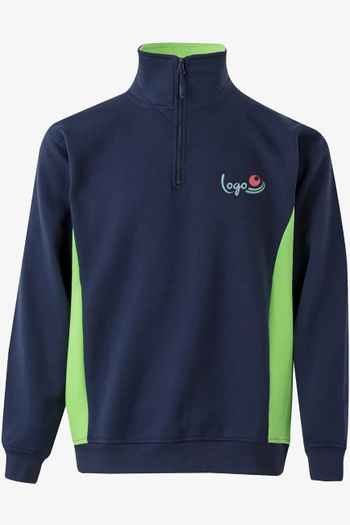 Image produit Sweat bicolore zippé