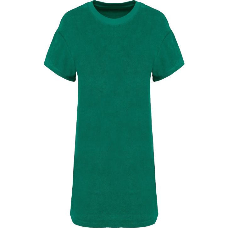 Image produit Robe t-shirt en éponge à épaules tombantes femme