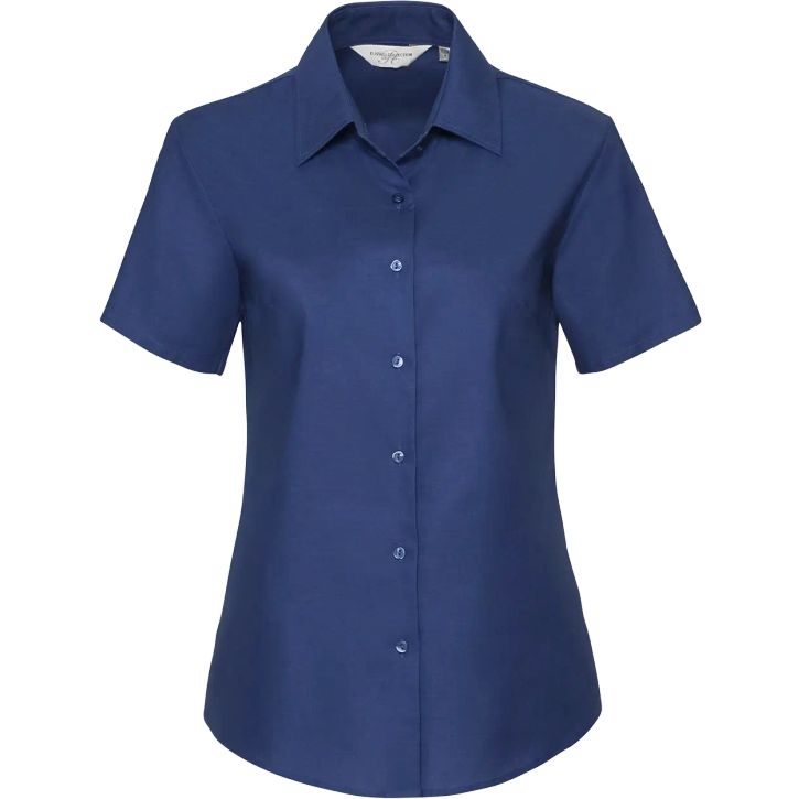 Image produit Chemise Oxford cintrée manches courtes femme