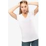 T-shirt col V manches courtes femme
