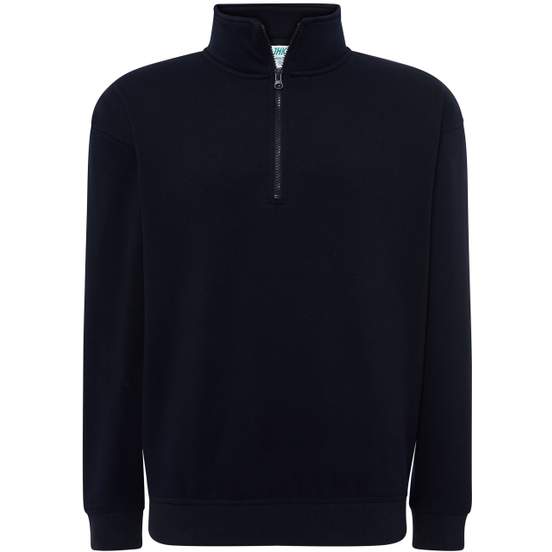 Half zip sweat shirt