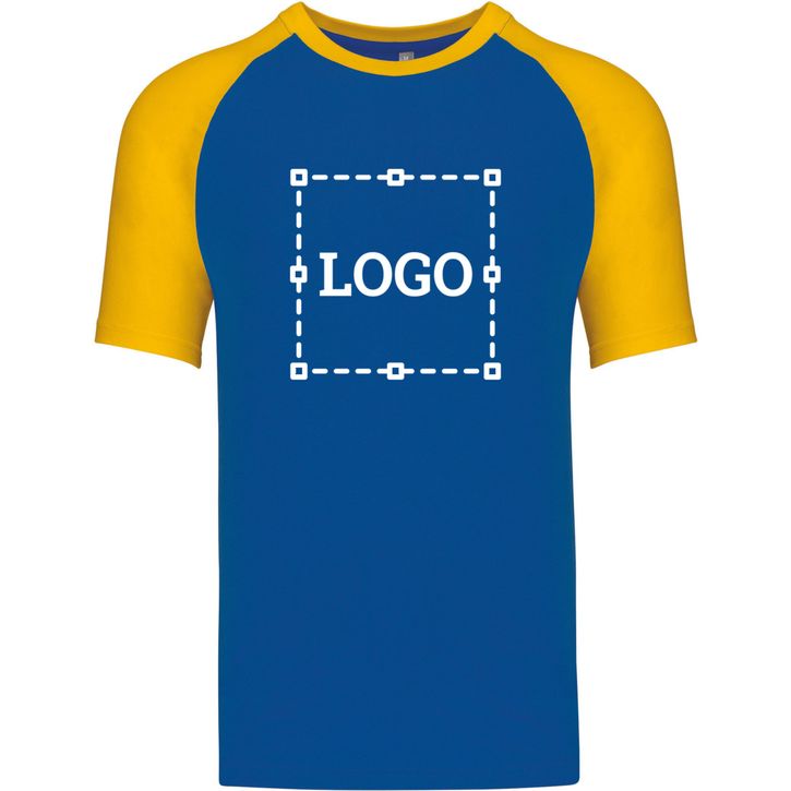 Baseball - T-shirt bicolore manches courtes