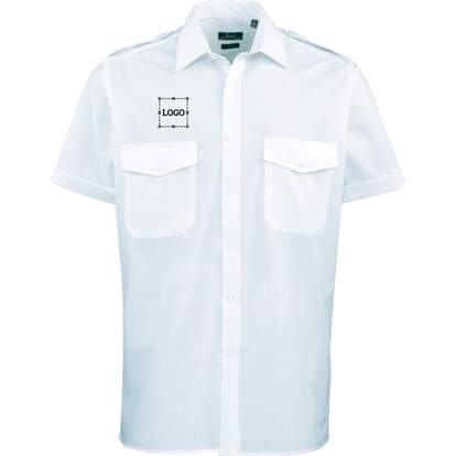 Image produit Chemise pilote à manches courtes pour homme