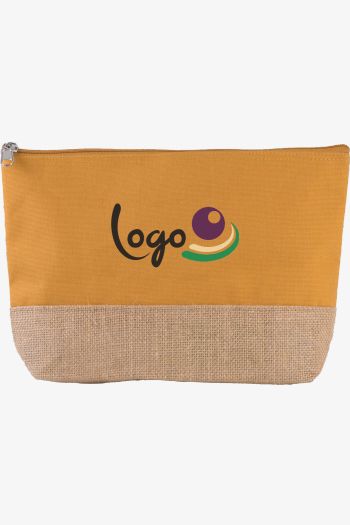 Image produit Pochette en toiles de coton et jute