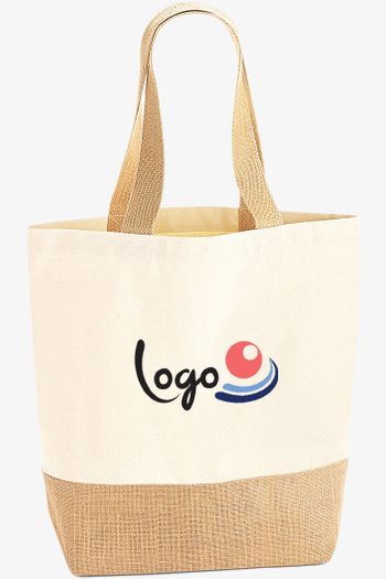 Image produit Sac de courses en toile avec base en jute