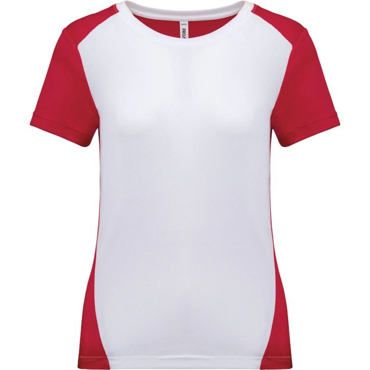 Image produit T-shirt de sport écoresponsable bicolore femme