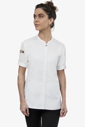 Women's Short-Sleeve Chef Jacket Green Generation Sustainable GRS