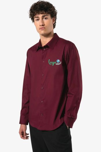 Image produit Chemise coton / élasthanne manches longues homme