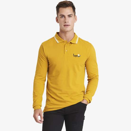 Long Sleeve Tipped 100 Polo