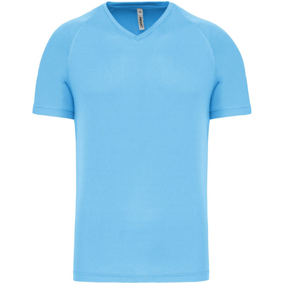 T-shirt de sport manches courtes col v homme