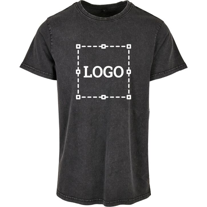 Image produit Acid Washed Round Neck Tee