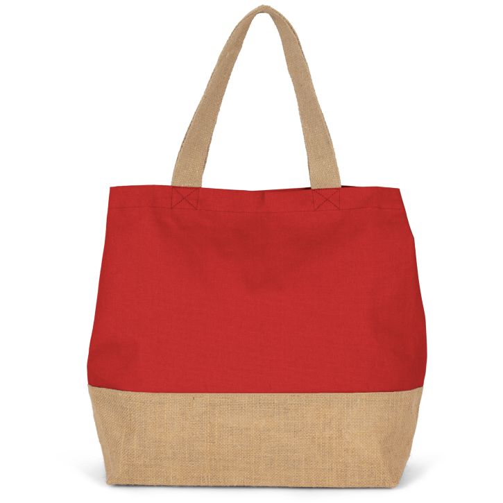 Image produit Sac shopping en toiles de coton et jute