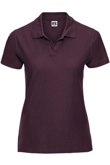 Polo piqué femme RUSSELL WORKWEAR - Burgundy