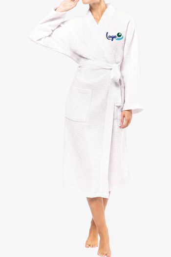 Image produit Peignoir kimono nid d'abeille