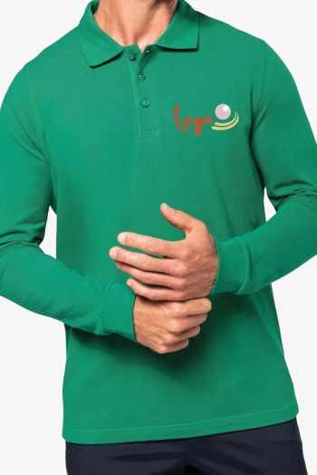 Image produit Polo manches longues homme