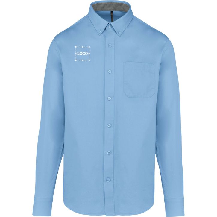 Chemise coton manches longues Nevada homme